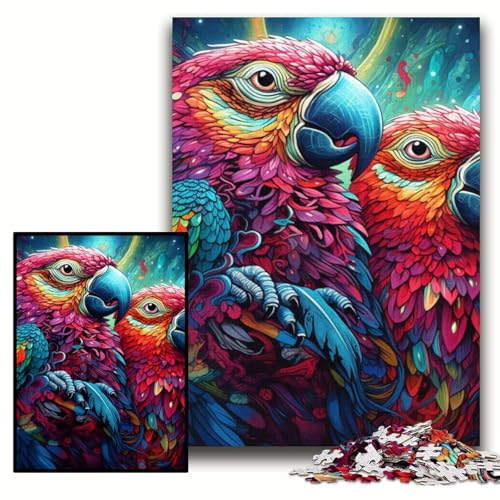 Puzzle für Erwachsene, 1000 Teile, Bunter Papagei, Unmögliches Puzzle für Erwachsene, 50x75cm, pädagogisches Denkspiel, künstlerische Heim- und Bürodekoration, ab 14 Jahren Puzzle für Erwachsene, 1000 Teile, Bunter Papagei, Unmögliches Puzzle für Erwachsene, 50x75cm, pädagogisches Denkspiel, künstlerische Heim- und Bürodekoration, ab 14 Jahren von ZKYUBEK