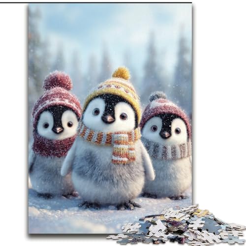 Puzzle für Erwachsene, 1000 Teile, DREI Pinguine, schwierige Puzzles für Erwachsene für Jugendliche, Lernspiele, Geschenke, 50x75cm Puzzle für Erwachsene, 1000 Teile, DREI Pinguine, schwierige Puzzles für Erwachsene für Jugendliche, Lernspiele, Geschenke, 50x75cm von ZKYUBEK