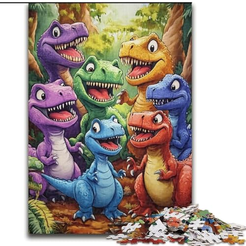 Puzzle für Erwachsene, 1000 Teile, Dinosaurier, schwierige Puzzles für Erwachsene für Jugendliche, Lernspiele, Geschenke, 50x75cm Puzzle für Erwachsene, 1000 Teile, Dinosaurier, schwierige Puzzles für Erwachsene für Jugendliche, Lernspiele, Geschenke, 50x75cm von ZKYUBEK