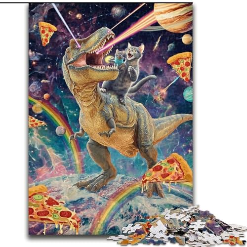 Puzzle für Erwachsene, 1000 Teile, Dinosaurier und Katzen, schwierige Puzzles für Erwachsene für Jugendliche, Lernspiele, Geschenke, 26x38cm Puzzle für Erwachsene, 1000 Teile, Dinosaurier und Katzen, schwierige Puzzles für Erwachsene für Jugendliche, Lernspiele, Geschenke, 26x38cm von ZKYUBEK