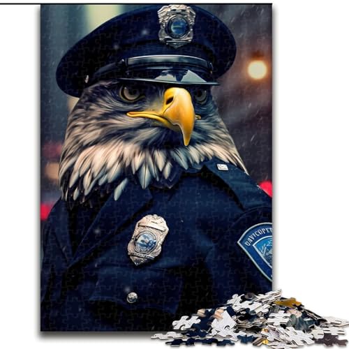Puzzle für Erwachsene, 1000 Teile, Eagle Police, Holzpuzzle, Größe 50x75cm, interaktives Familienspiel, Denksportaufgabe, Lernspielzeug von ZKYUBEK