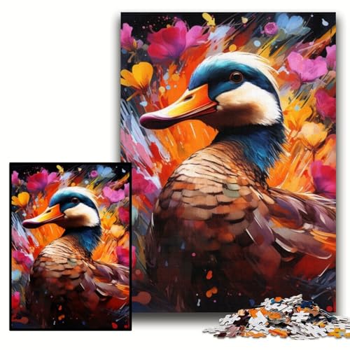 Puzzle für Erwachsene, 1000 Teile, Ente, Holzpuzzle, 50x75cm, Eltern, Partner, Freunde – ab 14 Jahren Puzzle für Erwachsene, 1000 Teile, Ente, Holzpuzzle, 50x75cm, Eltern, Partner, Freunde – ab 14 Jahren von ZKYUBEK