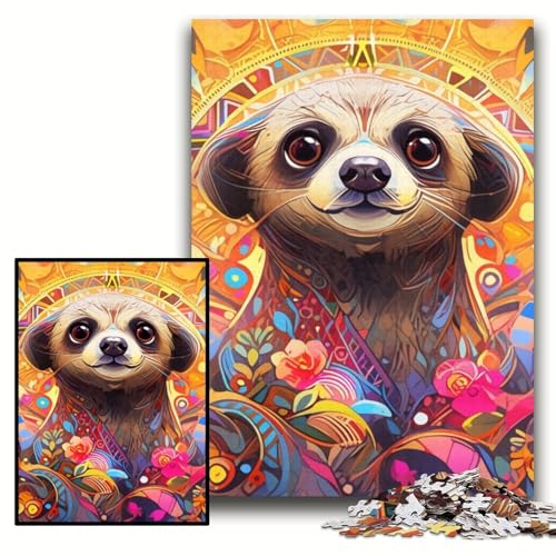 Puzzle für Erwachsene, 1000 Teile, Erdmännchen-Holzpuzzle, 50x75cm, Eltern, Partner, Freunde – ab 14 Jahren Puzzle für Erwachsene, 1000 Teile, Erdmännchen-Holzpuzzle, 50x75cm, Eltern, Partner, Freunde – ab 14 Jahren von ZKYUBEK