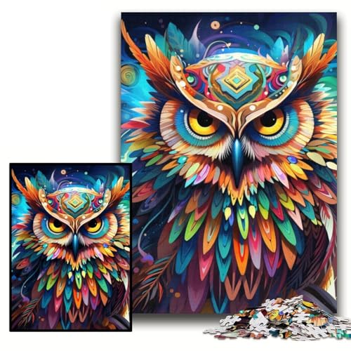 Puzzle für Erwachsene, 1000 Teile, Eule, Unmögliches Puzzle für Erwachsene, 26x38cm, pädagogisches Denkspiel, künstlerische Heim- und Bürodekoration, ab 14 Jahren Puzzle für Erwachsene, 1000 Teile, Eule, Unmögliches Puzzle für Erwachsene, 26x38cm, pädagogisches Denkspiel, künstlerische Heim- und Bürodekoration, ab 14 Jahren von ZKYUBEK