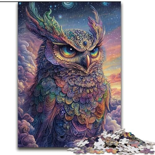 Puzzle für Erwachsene, 1000 Teile, Fantasie-Eule, schwierige Puzzles für Erwachsene für Jugendliche, Lernspiele, Geschenke, 26x38cm Puzzle für Erwachsene, 1000 Teile, Fantasie-Eule, schwierige Puzzles für Erwachsene für Jugendliche, Lernspiele, Geschenke, 26x38cm von ZKYUBEK