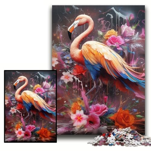 Puzzle für Erwachsene, 1000 Teile, Fantasie-Flamingo, Kartonpuzzle, 26x38cm, Eltern, Partner, Freunde – ab 14 Jahren Puzzle für Erwachsene, 1000 Teile, Fantasie-Flamingo, Kartonpuzzle, 26x38cm, Eltern, Partner, Freunde – ab 14 Jahren von ZKYUBEK