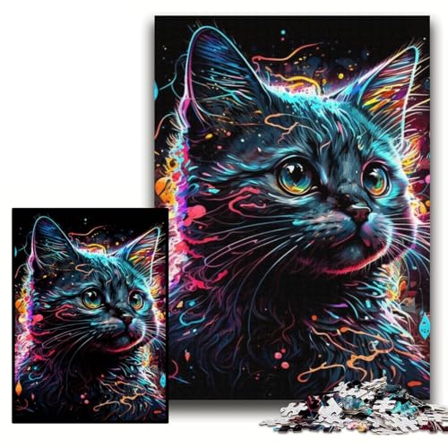 Puzzle für Erwachsene, 1000 Teile, Fantasie-Katze, Unmögliches Puzzle für Erwachsene, 26x38cm, pädagogisches Denkspiel, künstlerische Heim- und Bürodekoration, ab 14 Jahren Puzzle für Erwachsene, 1000 Teile, Fantasie-Katze, Unmögliches Puzzle für Erwachsene, 26x38cm, pädagogisches Denkspiel, künstlerische Heim- und Bürodekoration, ab 14 Jahren von ZKYUBEK
