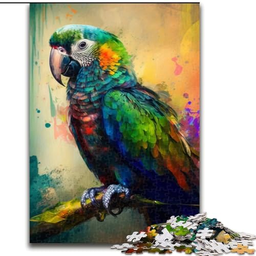 Puzzle für Erwachsene, 1000 Teile, Fantasie-Papagei, Holzpuzzle für Erwachsene, Größe 50x75cm, Denksportspiel für Teenager von ZKYUBEK