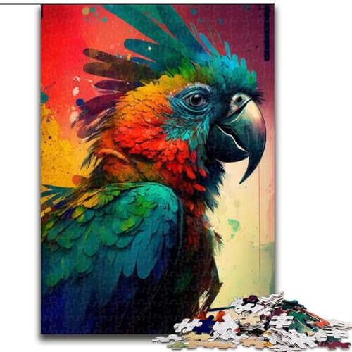 Puzzle für Erwachsene, 1000 Teile, Fantasie-Papagei, Kartonpuzzle, Größe 26x38cm, Denksportaufgabe und Heimdekoration von ZKYUBEK