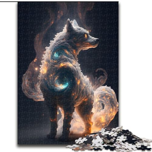 Puzzle für Erwachsene, 1000 Teile, Fantasiehund aus Sternen, Puzzlegröße 26x38cm, für Feiertage, Geburtstage und Spieleabende mit der Familie von ZKYUBEK