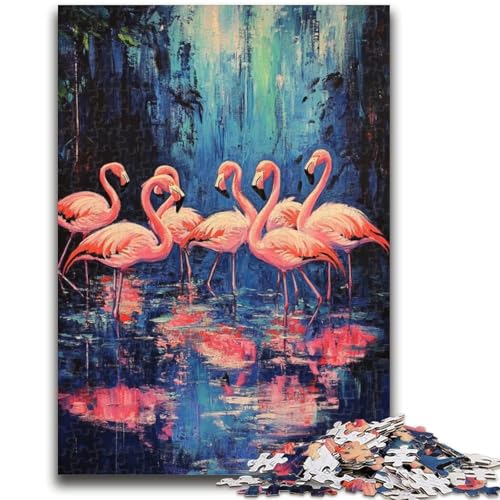 Puzzle für Erwachsene, 1000 Teile, Flamingo, geeignet für Kinder ab 14 Jahren, anspruchsvolles Spiel, tolles Geschenk zum Spielen, 50x75cm Puzzle für Erwachsene, 1000 Teile, Flamingo, geeignet für Kinder ab 14 Jahren, anspruchsvolles Spiel, tolles Geschenk zum Spielen, 50x75cm von ZKYUBEK