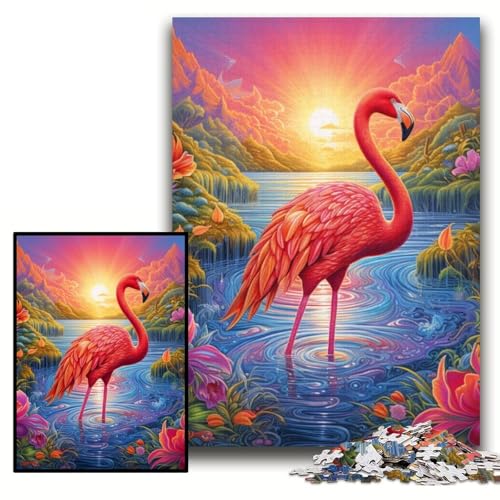 Puzzle für Erwachsene, 1000 Teile, Flamingo-Puzzles für Erwachsene, 26x38cm, Denkspiel für Teenager und Familieninteraktion Puzzle für Erwachsene, 1000 Teile, Flamingo-Puzzles für Erwachsene, 26x38cm, Denkspiel für Teenager und Familieninteraktion von ZKYUBEK