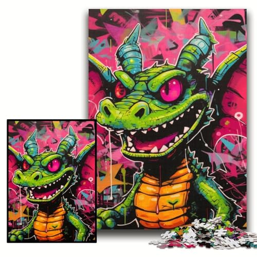 Puzzle für Erwachsene, 1000 Teile, Fliegender Drache, Kunst-Graffiti, anspruchsvolle Puzzles, 50x75cm, Lernspielzeug für Teenager, Heim- und Bürodekoration Puzzle für Erwachsene, 1000 Teile, Fliegender Drache, Kunst-Graffiti, anspruchsvolle Puzzles, 50x75cm, Lernspielzeug für Teenager, Heim- und Bürodekoration von ZKYUBEK