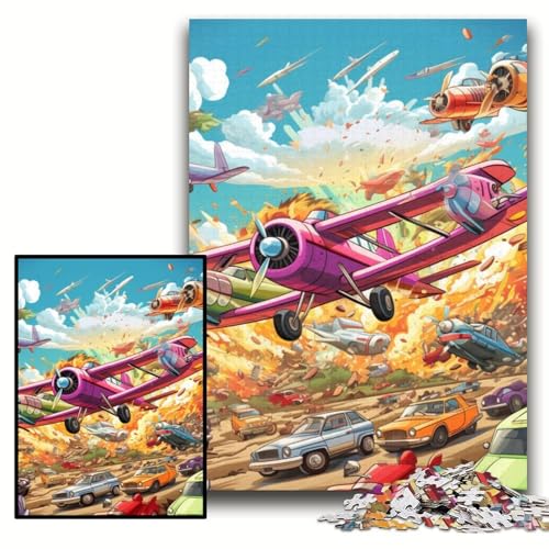 Puzzle für Erwachsene, 1000 Teile, Flugzeugkunst, Unmögliches Puzzle für Erwachsene, 50x75cm, pädagogisches Denkspiel, künstlerische Heim- und Bürodekoration, ab 14 Jahren Puzzle für Erwachsene, 1000 Teile, Flugzeugkunst, Unmögliches Puzzle für Erwachsene, 50x75cm, pädagogisches Denkspiel, künstlerische Heim- und Bürodekoration, ab 14 Jahren von ZKYUBEK