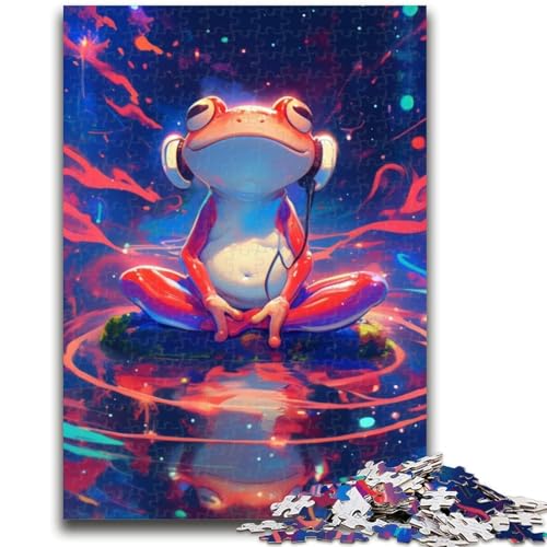 Puzzle für Erwachsene, 1000 Teile, Frosch, der Musik hört, Spielzeug, Lernspiele, Stressabbau, Eltern-Kind-Interaktion, 26x38cm Puzzle für Erwachsene, 1000 Teile, Frosch, der Musik hört, Spielzeug, Lernspiele, Stressabbau, Eltern-Kind-Interaktion, 26x38cm von ZKYUBEK