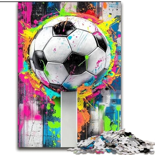 Puzzle für Erwachsene, 1000 Teile, Fußball, schwierige Puzzles für Erwachsene für Jugendliche, Lernspiele, Geschenke, 50x75cm Puzzle für Erwachsene, 1000 Teile, Fußball, schwierige Puzzles für Erwachsene für Jugendliche, Lernspiele, Geschenke, 50x75cm von ZKYUBEK