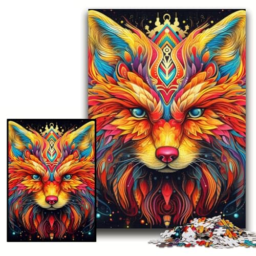 Puzzle für Erwachsene, 1000 Teile, Gelber Fuchs, Puzzle für Erwachsene, 26x38cm, Eltern, Partner, Freunde – ab 14 Jahren Puzzle für Erwachsene, 1000 Teile, Gelber Fuchs, Puzzle für Erwachsene, 26x38cm, Eltern, Partner, Freunde – ab 14 Jahren von ZKYUBEK