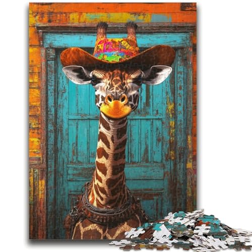 Puzzle für Erwachsene, 1000 Teile, Giraffenkunst, für Kinder ab 14 Jahren, Denksportspiel, Erwachsene und Jugendliche, 26x38cm von ZKYUBEK