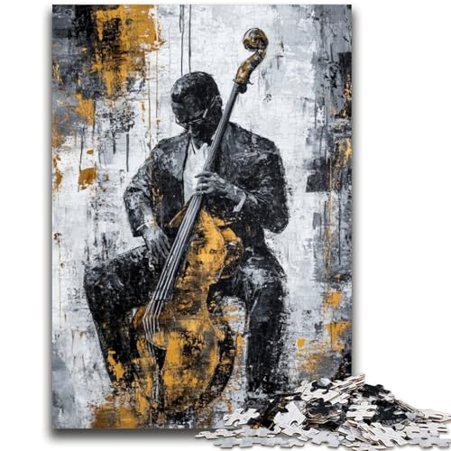 Puzzle für Erwachsene, 1000 Teile, Gitarre Spielen, Ölgemälde, Dekomprimieren, intellektuelles Lernspielzeug, Geburtstagsgeschenk, Geschenke, 50x75cm von ZKYUBEK