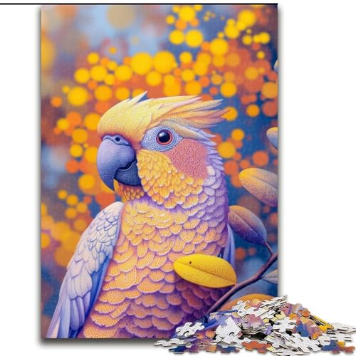 Puzzle für Erwachsene, 1000 Teile, Goldener Papagei, schwierige Puzzles für Erwachsene, 50x75cm, DIY-Kunstdekor von ZKYUBEK