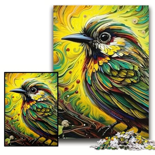 Puzzle für Erwachsene, 1000 Teile, Grüner Spatz, Puzzle für Erwachsene, 26x38cm, Eltern, Partner, Freunde – ab 14 Jahren Puzzle für Erwachsene, 1000 Teile, Grüner Spatz, Puzzle für Erwachsene, 26x38cm, Eltern, Partner, Freunde – ab 14 Jahren von ZKYUBEK