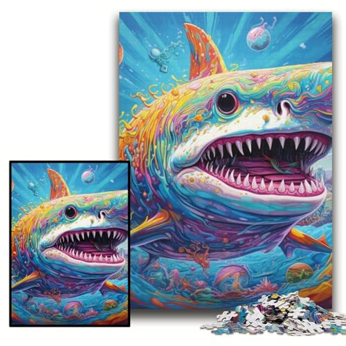 Puzzle für Erwachsene, 1000 Teile, Hai, schwierige Puzzles für Erwachsene, 26x38cm, lustige Aktivitäten zu Hause, Geburtstagsgeschenk, Reisegeschenk Puzzle für Erwachsene, 1000 Teile, Hai, schwierige Puzzles für Erwachsene, 26x38cm, lustige Aktivitäten zu Hause, Geburtstagsgeschenk, Reisegeschenk von ZKYUBEK