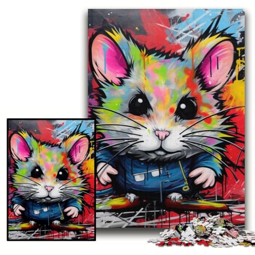 Puzzle für Erwachsene, 1000 Teile, Hamster, Unmögliches Puzzle für Erwachsene, 26x38cm, pädagogisches Denkspiel, künstlerische Heim- und Bürodekoration, ab 14 Jahren Puzzle für Erwachsene, 1000 Teile, Hamster, Unmögliches Puzzle für Erwachsene, 26x38cm, pädagogisches Denkspiel, künstlerische Heim- und Bürodekoration, ab 14 Jahren von ZKYUBEK