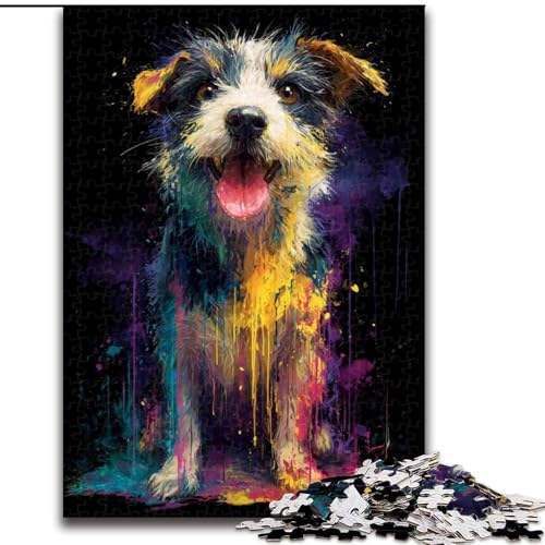 Puzzle für Erwachsene, 1000 Teile, Happy Dog, schwierige Puzzles für Erwachsene für Jugendliche, Lernspiele, Geschenke, 26x38cm Puzzle für Erwachsene, 1000 Teile, Happy Dog, schwierige Puzzles für Erwachsene für Jugendliche, Lernspiele, Geschenke, 26x38cm von ZKYUBEK