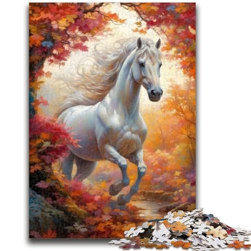 Puzzle für Erwachsene, 1000 Teile, Herbst-Einhorn, Familienunterhaltungsspielzeug, ganze Familie, für Kinder ab 14 Jahren, 26x38cm von ZKYUBEK