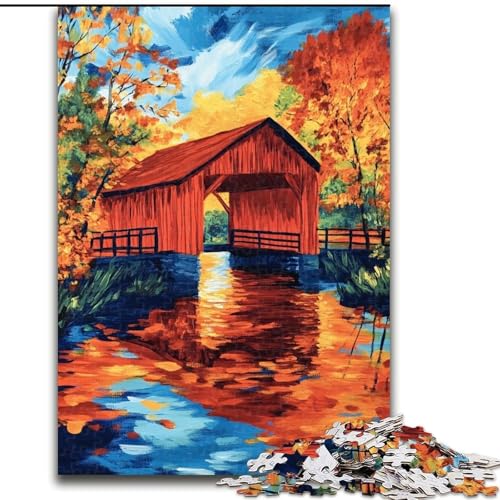Puzzle für Erwachsene, 1000 Teile, Holzhaus, Ölgemälde, Holzpuzzle, perfekt für Teenager und Familien, 26x38cm Puzzle für Erwachsene, 1000 Teile, Holzhaus, Ölgemälde, Holzpuzzle, perfekt für Teenager und Familien, 26x38cm von ZKYUBEK