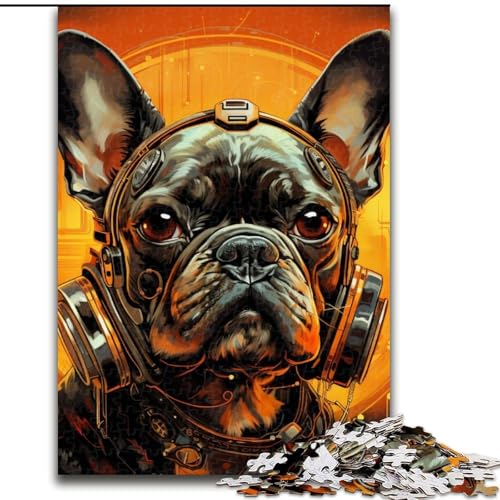 Puzzle für Erwachsene, 1000 Teile, Hund mit Kopfhörern, Puzzle für Erwachsene, Größe 50x75cm, anspruchsvolles Denkspiel – entspannendes Spielzeug für Teenager Puzzle für Erwachsene, 1000 Teile, Hund mit Kopfhörern, Puzzle für Erwachsene, Größe 50x75cm, anspruchsvolles Denkspiel – entspannendes Spielzeug für Teenager von ZKYUBEK