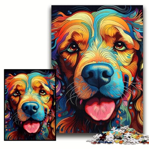 Puzzle für Erwachsene, 1000 Teile, Hunde-Holzpuzzle, 50x75cm, Eltern, Partner, Freunde – ab 14 Jahren Puzzle für Erwachsene, 1000 Teile, Hunde-Holzpuzzle, 50x75cm, Eltern, Partner, Freunde – ab 14 Jahren von ZKYUBEK