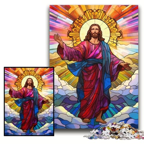 Puzzle für Erwachsene, 1000 Teile, Jesus im Himmel, Unmögliches Puzzle für Erwachsene, 26x38cm, pädagogisches Denkspiel, künstlerische Heim- und Bürodekoration, ab 14 Jahren Puzzle für Erwachsene, 1000 Teile, Jesus im Himmel, Unmögliches Puzzle für Erwachsene, 26x38cm, pädagogisches Denkspiel, künstlerische Heim- und Bürodekoration, ab 14 Jahren von ZKYUBEK