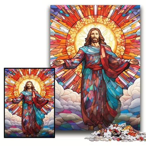 Puzzle für Erwachsene, 1000 Teile, Jesus im Himmel, Unmögliches Puzzle für Erwachsene, 26x38cm, pädagogisches Denkspiel, künstlerische Heim- und Bürodekoration, ab 14 Jahren Puzzle für Erwachsene, 1000 Teile, Jesus im Himmel, Unmögliches Puzzle für Erwachsene, 26x38cm, pädagogisches Denkspiel, künstlerische Heim- und Bürodekoration, ab 14 Jahren von ZKYUBEK