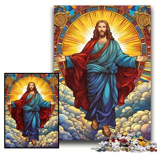 Puzzle für Erwachsene, 1000 Teile, Jesus im Himmel, Unmögliches Puzzle für Erwachsene, 26x38cm, pädagogisches Denkspiel, künstlerische Heim- und Bürodekoration, ab 14 Jahren Puzzle für Erwachsene, 1000 Teile, Jesus im Himmel, Unmögliches Puzzle für Erwachsene, 26x38cm, pädagogisches Denkspiel, künstlerische Heim- und Bürodekoration, ab 14 Jahren von ZKYUBEK