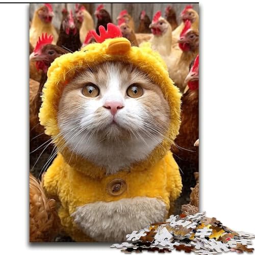 Puzzle für Erwachsene, 1000 Teile, Kätzchen, schwierige Puzzles für Erwachsene für Jugendliche, Lernspiele, Geschenke, 26x38cm Puzzle für Erwachsene, 1000 Teile, Kätzchen, schwierige Puzzles für Erwachsene für Jugendliche, Lernspiele, Geschenke, 26x38cm von ZKYUBEK