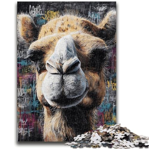 Puzzle für Erwachsene, 1000 Teile, Kamelkunst, anspruchsvolle Familienaktivitätsspiele, DIY-Spielzeug für Heimwanddekoration, Geschenke, 26x38cm Puzzle für Erwachsene, 1000 Teile, Kamelkunst, anspruchsvolle Familienaktivitätsspiele, DIY-Spielzeug für Heimwanddekoration, Geschenke, 26x38cm von ZKYUBEK