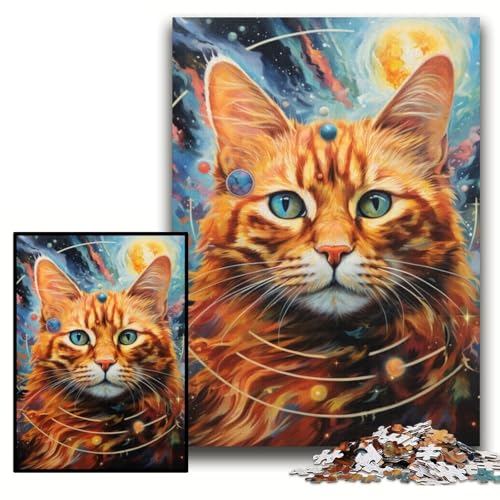 Puzzle für Erwachsene, 1000 Teile, Katzen-Puzzle aus Pappe, 26x38cm, Spaß für den Familienspielabend, dekoratives Kunstwerk zum Selbermachen Puzzle für Erwachsene, 1000 Teile, Katzen-Puzzle aus Pappe, 26x38cm, Spaß für den Familienspielabend, dekoratives Kunstwerk zum Selbermachen von ZKYUBEK