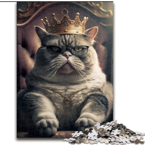 Puzzle für Erwachsene, 1000 Teile, King Cat, Holzpuzzle für Erwachsene, Größe 50x75cm, Denkspiel für Teenager Puzzle für Erwachsene, 1000 Teile, King Cat, Holzpuzzle für Erwachsene, Größe 50x75cm, Denkspiel für Teenager von ZKYUBEK