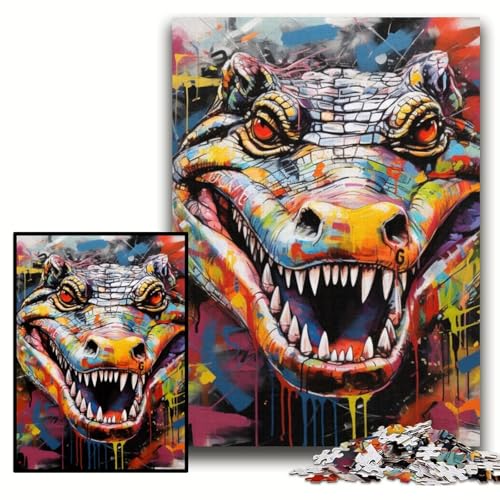 Puzzle für Erwachsene, 1000 Teile, Krähen-Graffiti-Puzzle für Erwachsene, 50x75cm, Eltern, Partner, Freunde – ab 14 Jahren Puzzle für Erwachsene, 1000 Teile, Krähen-Graffiti-Puzzle für Erwachsene, 50x75cm, Eltern, Partner, Freunde – ab 14 Jahren von ZKYUBEK