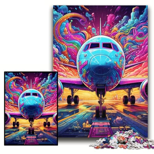 Puzzle für Erwachsene, 1000 Teile, Kunst-Flugzeug-Puzzles für Erwachsene, 26x38cm, Denkspiel für Teenager und Familieninteraktion Puzzle für Erwachsene, 1000 Teile, Kunst-Flugzeug-Puzzles für Erwachsene, 26x38cm, Denkspiel für Teenager und Familieninteraktion von ZKYUBEK