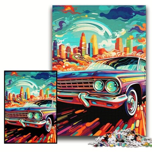 Puzzle für Erwachsene, 1000 Teile, Kunst-Sportwagen, anspruchsvolle Puzzles, 50x75cm, Lernspielzeug für Teenager, Heim- und Bürodekoration Puzzle für Erwachsene, 1000 Teile, Kunst-Sportwagen, anspruchsvolle Puzzles, 50x75cm, Lernspielzeug für Teenager, Heim- und Bürodekoration von ZKYUBEK