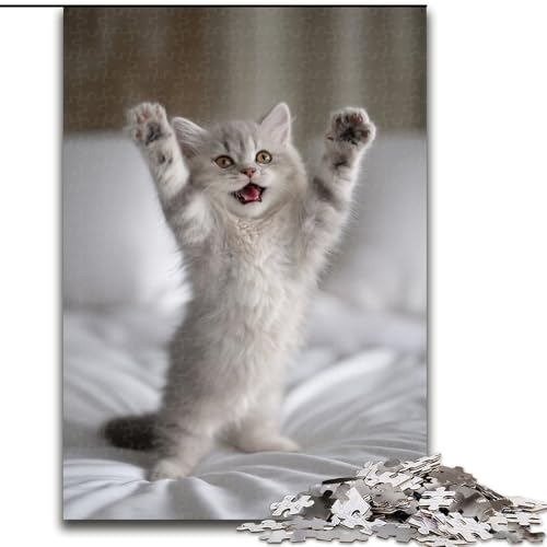 Puzzle für Erwachsene, 1000 Teile, Kunstkatze, schwierige Puzzles für Erwachsene für Jugendliche, Lernspiele, Geschenke, 50x75cm Puzzle für Erwachsene, 1000 Teile, Kunstkatze, schwierige Puzzles für Erwachsene für Jugendliche, Lernspiele, Geschenke, 50x75cm von ZKYUBEK