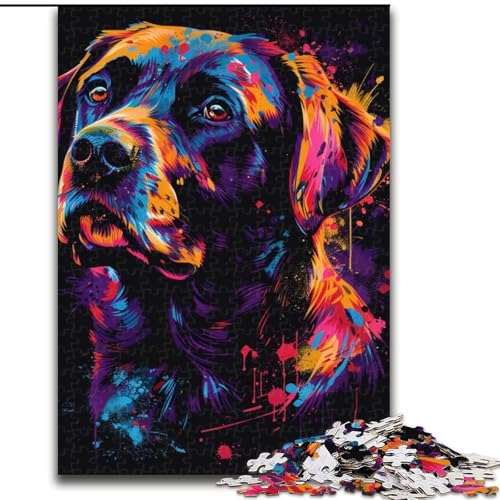 Puzzle für Erwachsene, 1000 Teile, Labrador-Puzzle aus Holz für Erwachsene, Größe 50x75cm, Denkspiel für Teenager Puzzle für Erwachsene, 1000 Teile, Labrador-Puzzle aus Holz für Erwachsene, Größe 50x75cm, Denkspiel für Teenager von ZKYUBEK