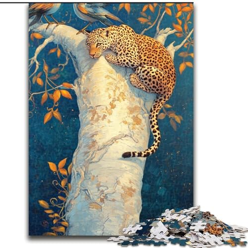Puzzle für Erwachsene, 1000 Teile, Leopard auf dem Baum, schwierige Puzzles für Erwachsene für Jugendliche, Lernspiele, Geschenke, 26x38cm Puzzle für Erwachsene, 1000 Teile, Leopard auf dem Baum, schwierige Puzzles für Erwachsene für Jugendliche, Lernspiele, Geschenke, 26x38cm von ZKYUBEK