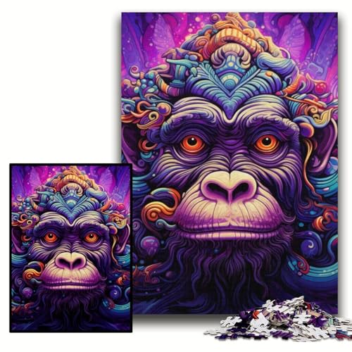 Puzzle für Erwachsene, 1000 Teile, Lila AFFE, Puzzle für Erwachsene, 50x75cm, Eltern, Partner, Freunde – ab 14 Jahren Puzzle für Erwachsene, 1000 Teile, Lila AFFE, Puzzle für Erwachsene, 50x75cm, Eltern, Partner, Freunde – ab 14 Jahren von ZKYUBEK