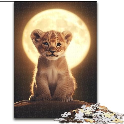 Puzzle für Erwachsene, 1000 Teile, Löwenjunges, schwierige Puzzles für Erwachsene für Jugendliche, Lernspiele, Geschenke, 50x75cm Puzzle für Erwachsene, 1000 Teile, Löwenjunges, schwierige Puzzles für Erwachsene für Jugendliche, Lernspiele, Geschenke, 50x75cm von ZKYUBEK