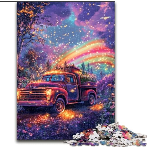 Puzzle für Erwachsene, 1000 Teile, Nachthimmel-LKW, schwierige Puzzles für Erwachsene für Jugendliche, Lernspiele, Geschenke, 50x75cm Puzzle für Erwachsene, 1000 Teile, Nachthimmel-LKW, schwierige Puzzles für Erwachsene für Jugendliche, Lernspiele, Geschenke, 50x75cm von ZKYUBEK
