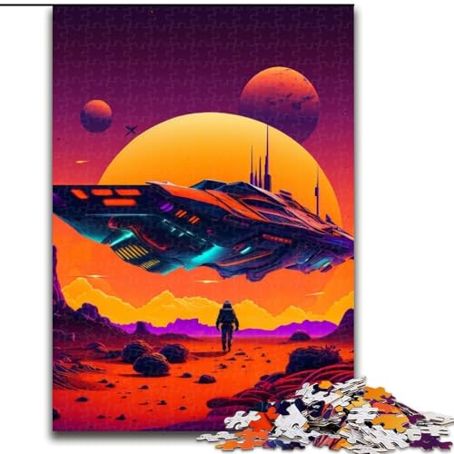Puzzle für Erwachsene, 1000 Teile, Neon-Raumschiff, Holzpuzzle, Größe 50x75cm, anspruchsvolles Denkspiel für Teenager, unterhaltsames interaktives Spiel für die ganze Familie Puzzle für Erwachsene, 1000 Teile, Neon-Raumschiff, Holzpuzzle, Größe 50x75cm, anspruchsvolles Denkspiel für Teenager, unterhaltsames interaktives Spiel für die ganze Familie von ZKYUBEK