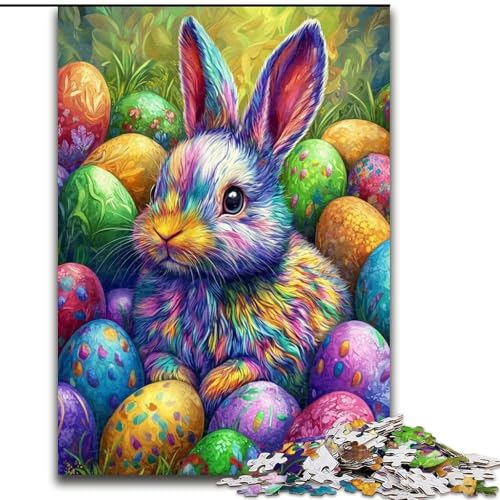 Puzzle für Erwachsene, 1000 Teile, Osterhase, schwierige Puzzles für Erwachsene für Jugendliche, Lernspiele, Geschenke, 26x38cm Puzzle für Erwachsene, 1000 Teile, Osterhase, schwierige Puzzles für Erwachsene für Jugendliche, Lernspiele, Geschenke, 26x38cm von ZKYUBEK